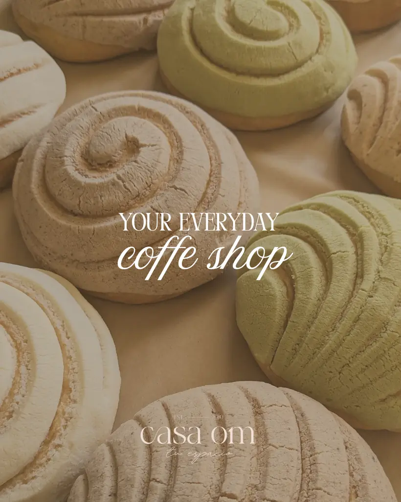 Diseño de feed de Instagram — concepto de café