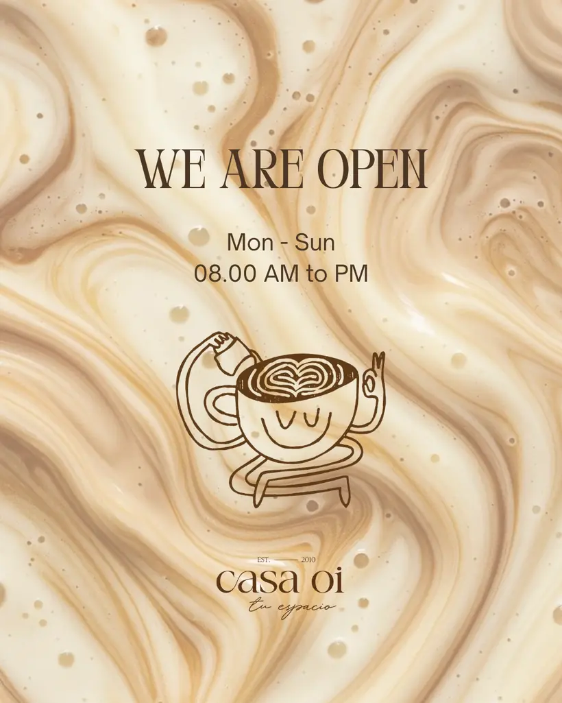 Diseño de feed de Instagram — concepto de café